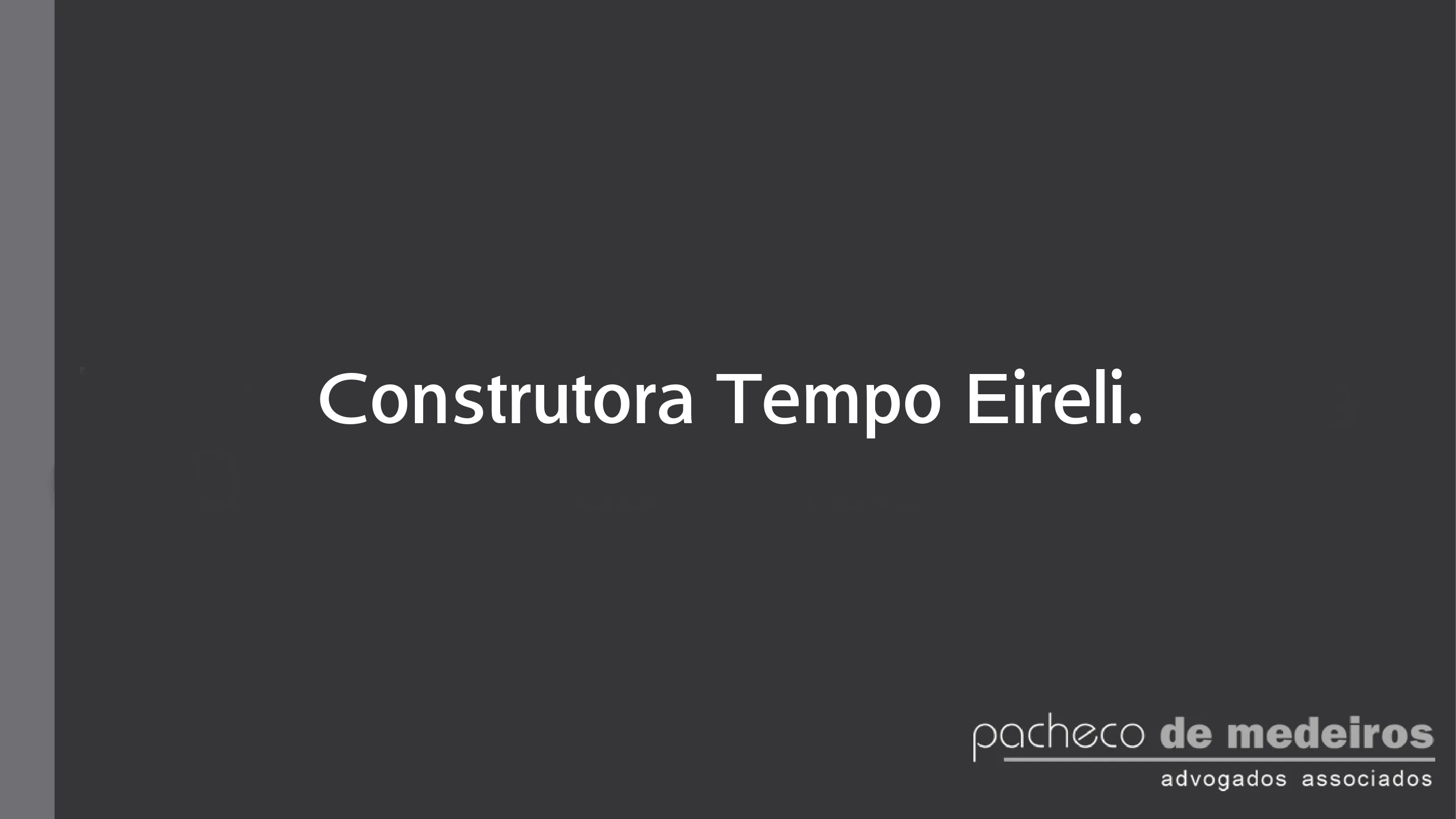 Construtora Tempo Eireli.